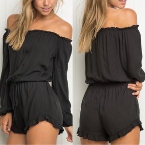 Brandy Melville Black Gabriella Romper